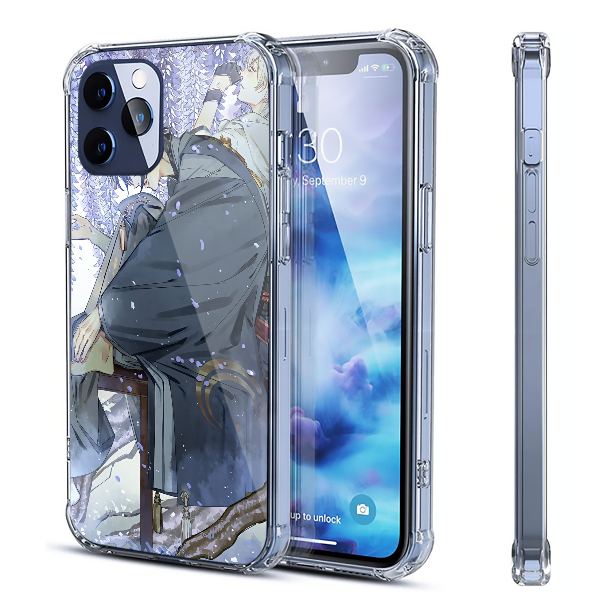 （画像用） 刀剣乱舞 Touken Ranbu 【iPhone 12シリーズ対応】透明スマホケース（クリアソフトケース）